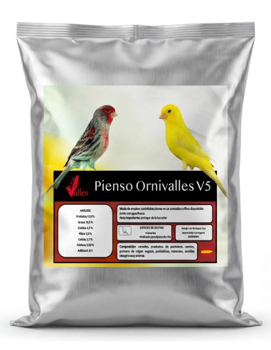 PIENSO V5 PARA CANARIOS ORNIVALLES - 4 KG