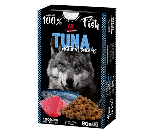 Alpha Spirit Natural Snack para Perros - Atún