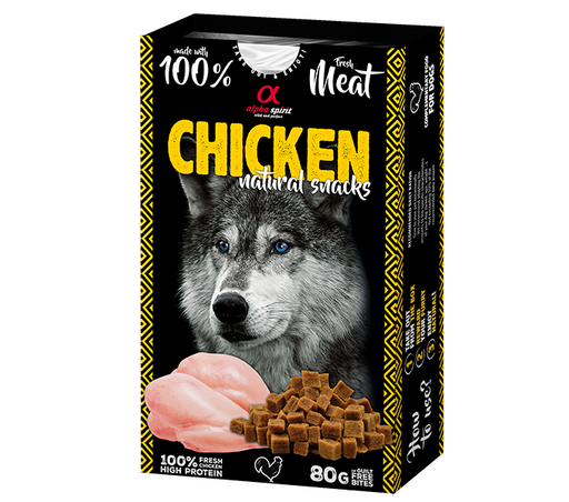 Alpha Spirit Natural Snack para Perros - Pollo