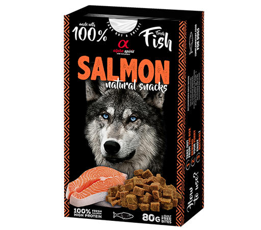 Alpha Spirit Natural Snack para Perros - Salmón