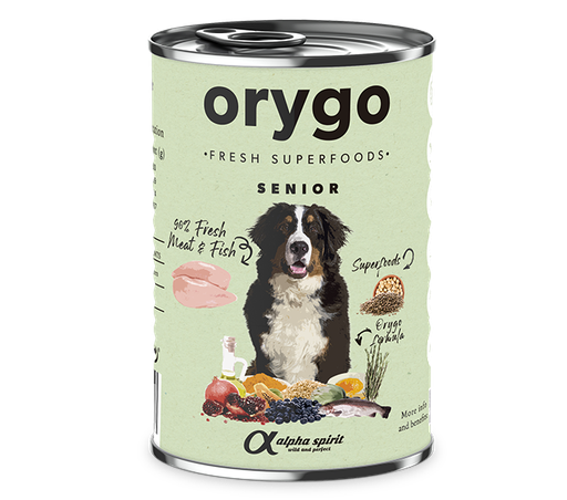 Orygo - Paté Pollo Con Legumbres para Perros Senior